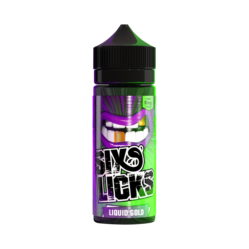 Liquid Gold by Six Licks – 0mg – Shortfill