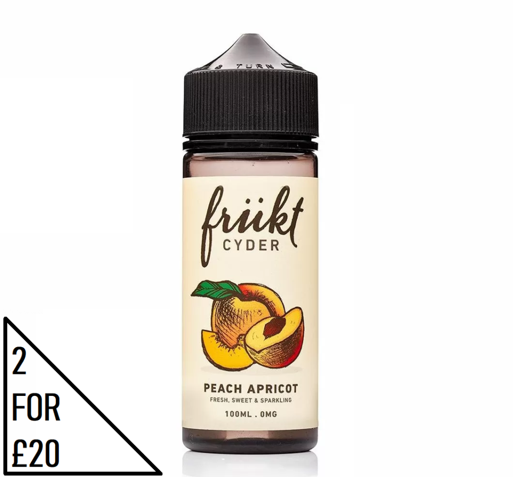 Peach Apricot E-liquid by Frukt Cyder 100ml