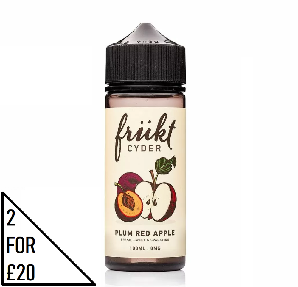 Plum Red Apple E-liquid by Frukt Cyder 100ml